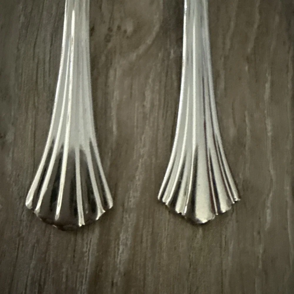 Set of 5 Reed &‎ Barton Stainless 1800 Salad Forks